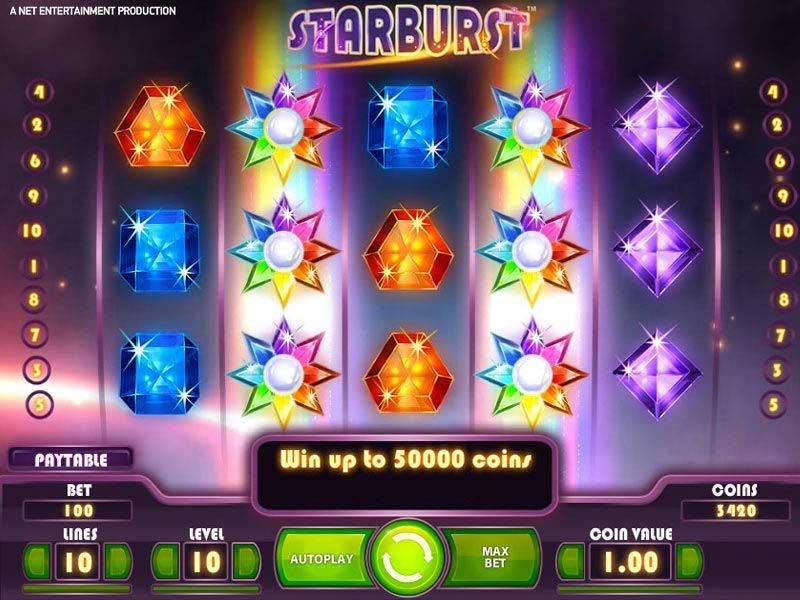 Starburst online slot live gameplay