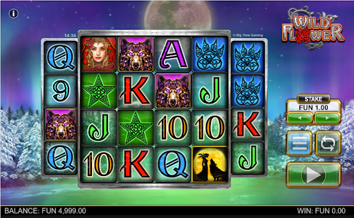wild flower slot by big time gaming for online casino