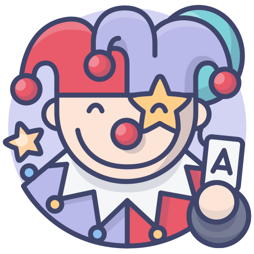 joker clown showing a game software provider