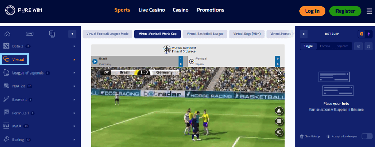 the welcome offer for sportsbetting at pure win online casino