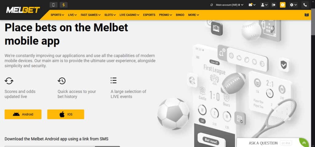 melbet online casino india mobile app for all devices