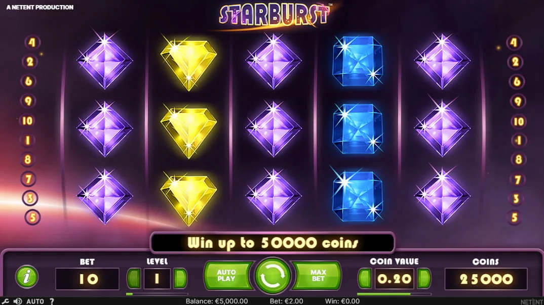 casino slot Starburst by Netent