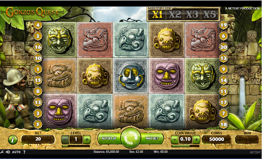 gonzo's quest screenshot of the slot online
