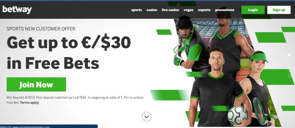 betway online casino and their new customer offer