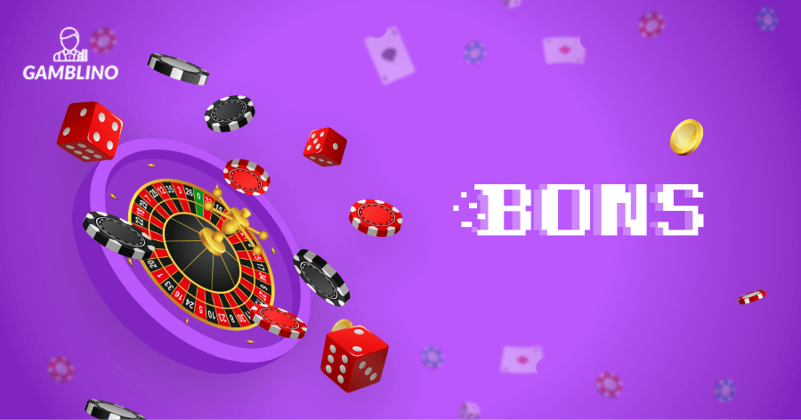 banner showing the logo of online casino bons and a roulette