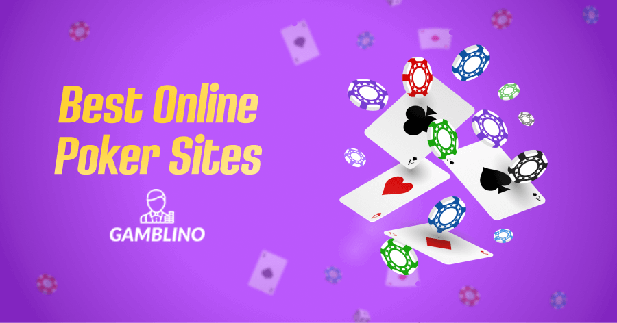 banner promoting the best online poker sites at gamblino