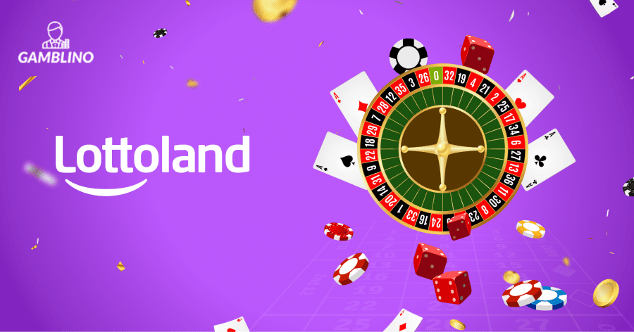 the indian online lottery lottoland and their logo together with several online casino games
