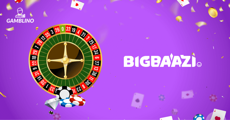 the indian online casino bigbaazi and their logo together with several online casino games
