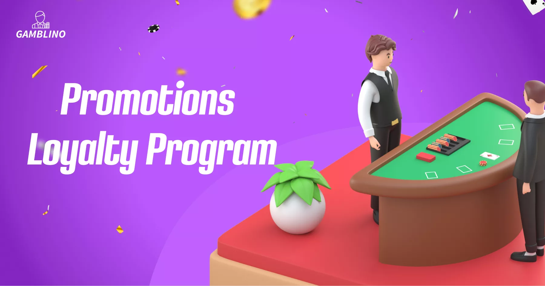 Promotion and 3d character playing a casino game to build Loyalty Program