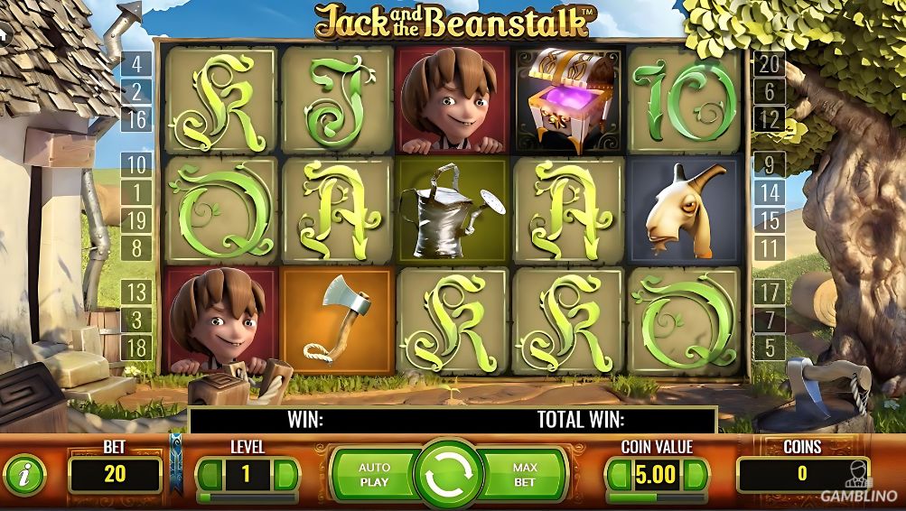3D slots sample jack and the beanstalk