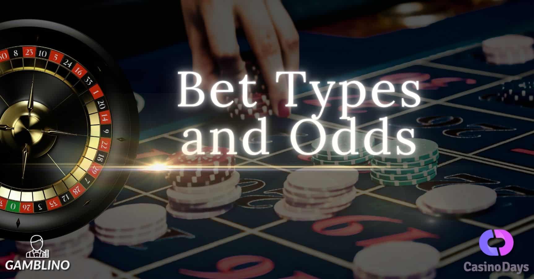 bet types and odds casino days