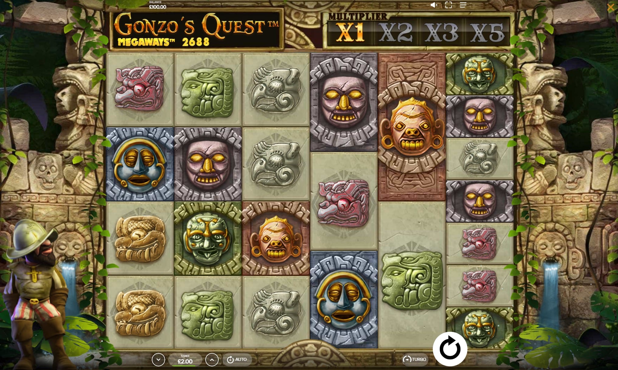 gonzo's quest megaways gameplay