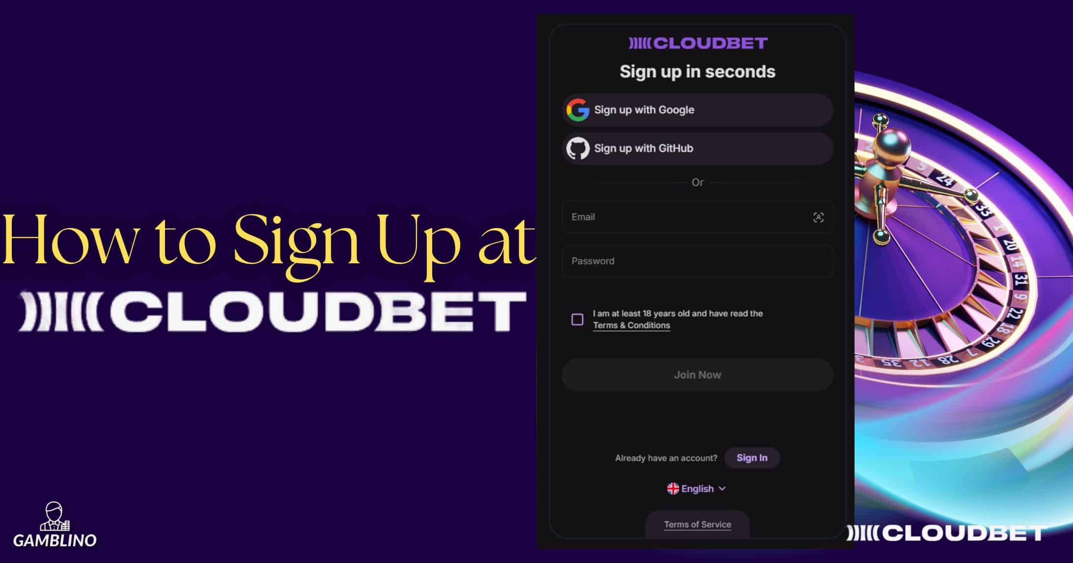 how to sign up at cloudbet