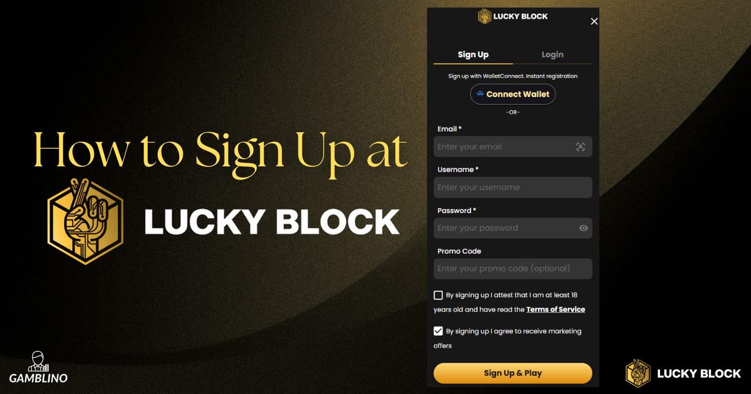 how to sign up at lucky block