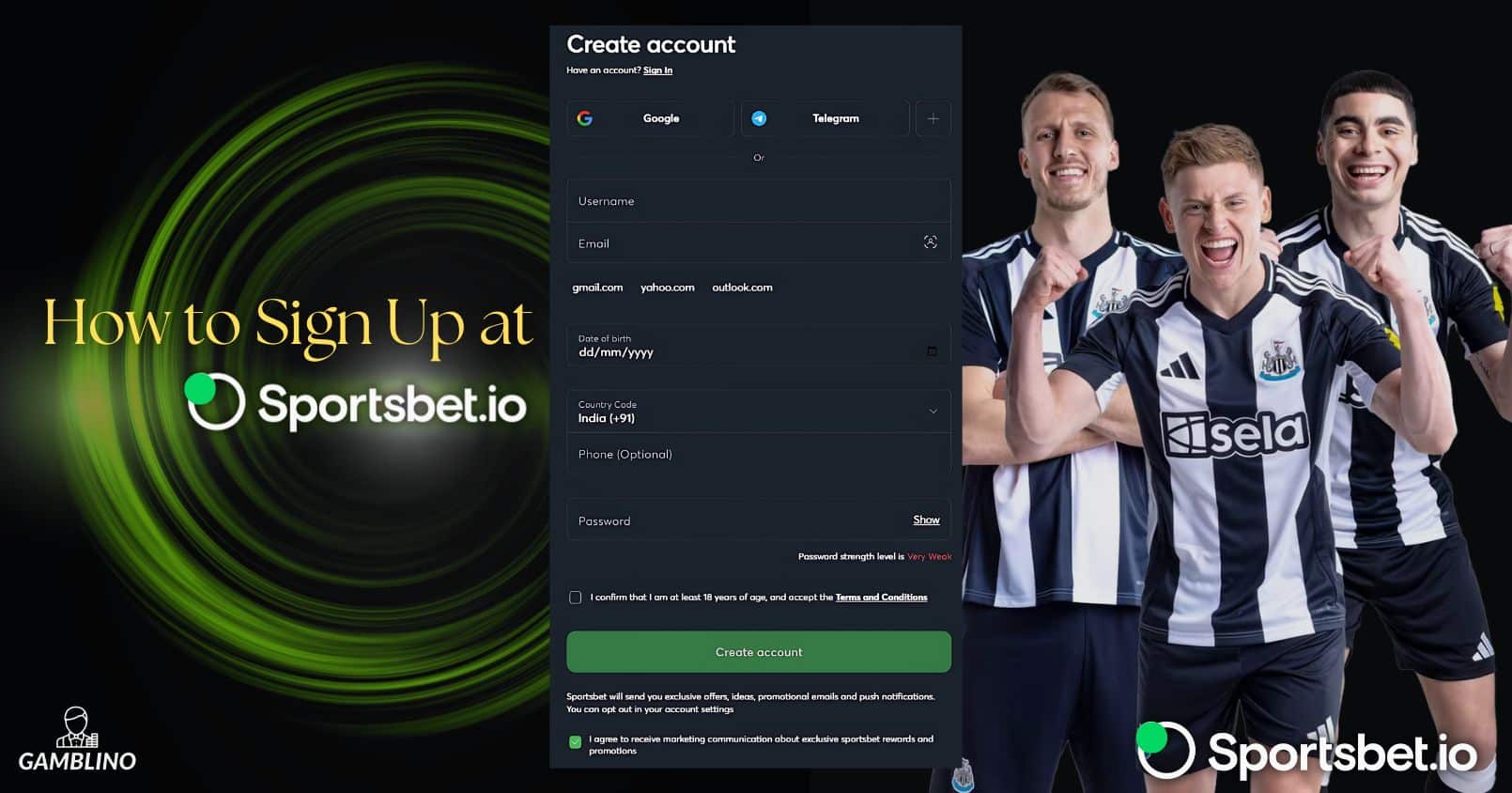 how to sign up at sportsbet.io