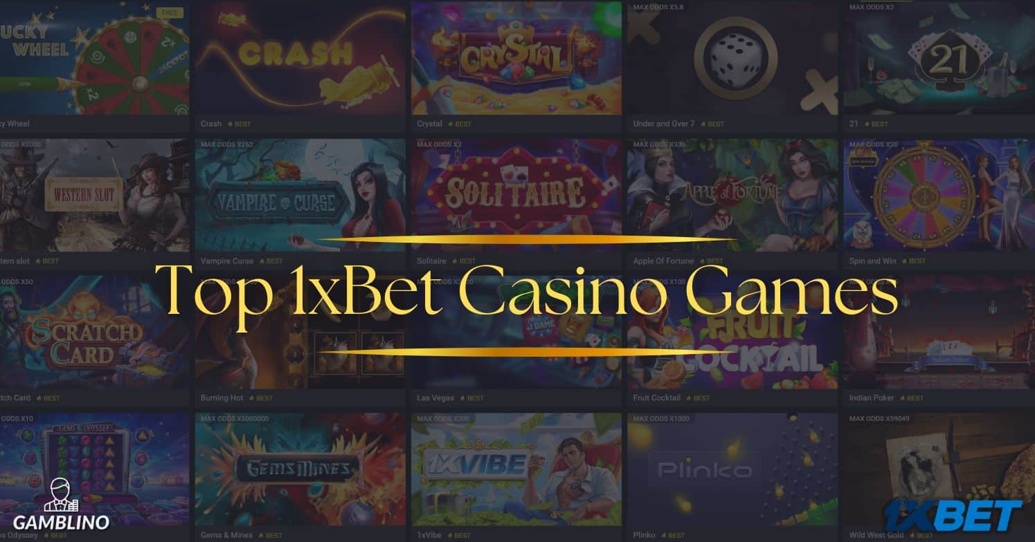 top 1xbet casino games top banner