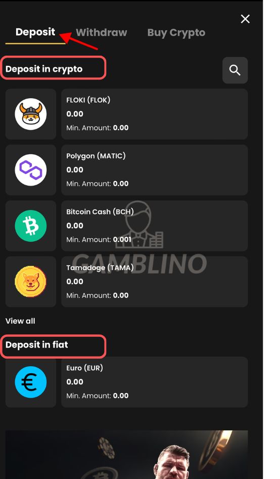 step 2 deposit lucky block