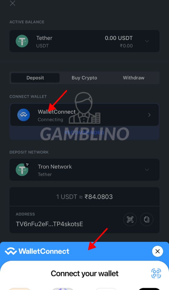 step 2 how to deposit sportsbet.io