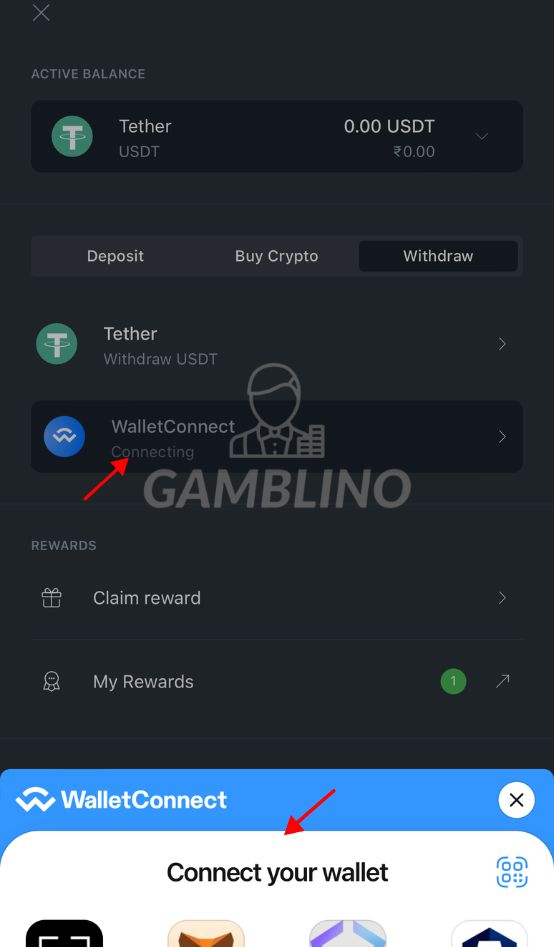 step 2 how to withdraw on sportsbet.io