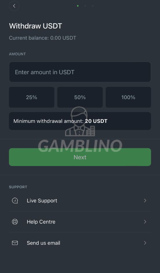 step 3 how to withdraw on sportsbet.io