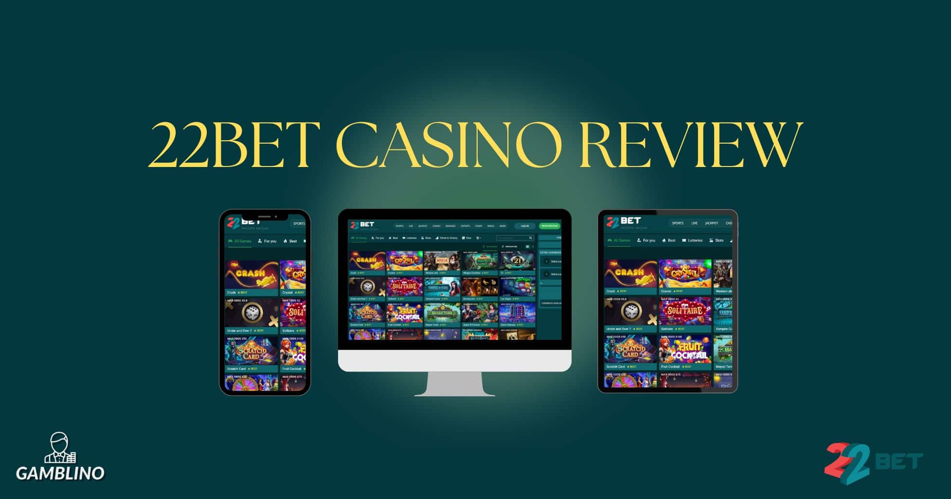 22bet casino top banner