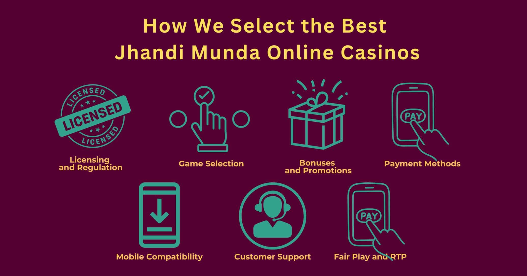 how we choose the top online jhandi munda online casinos