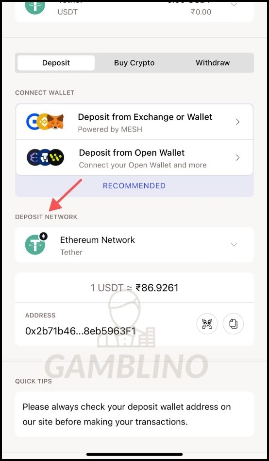 deposit bitcasino step 4