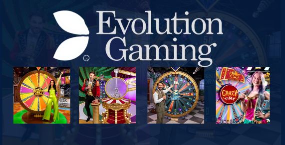 evolution gaming provider collage of games