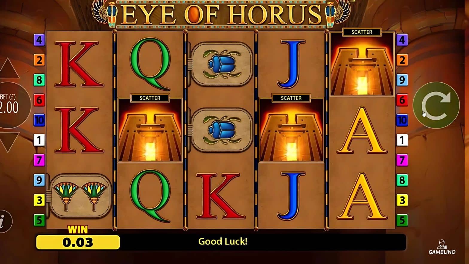 eye of horus gameplay