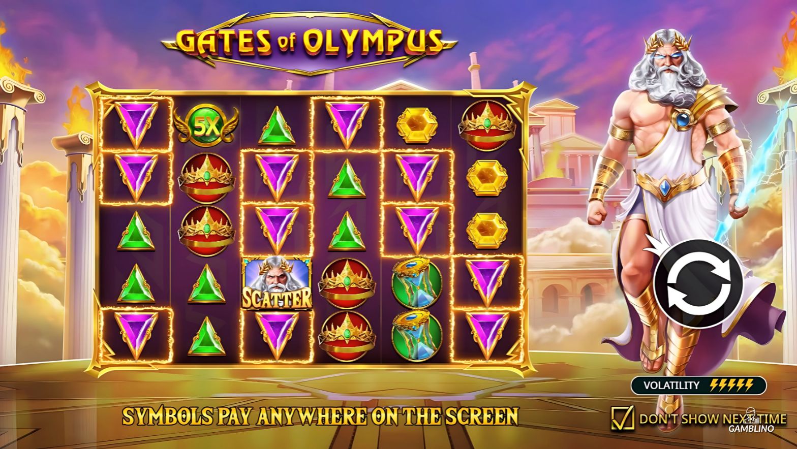 gates of olympus gameplay