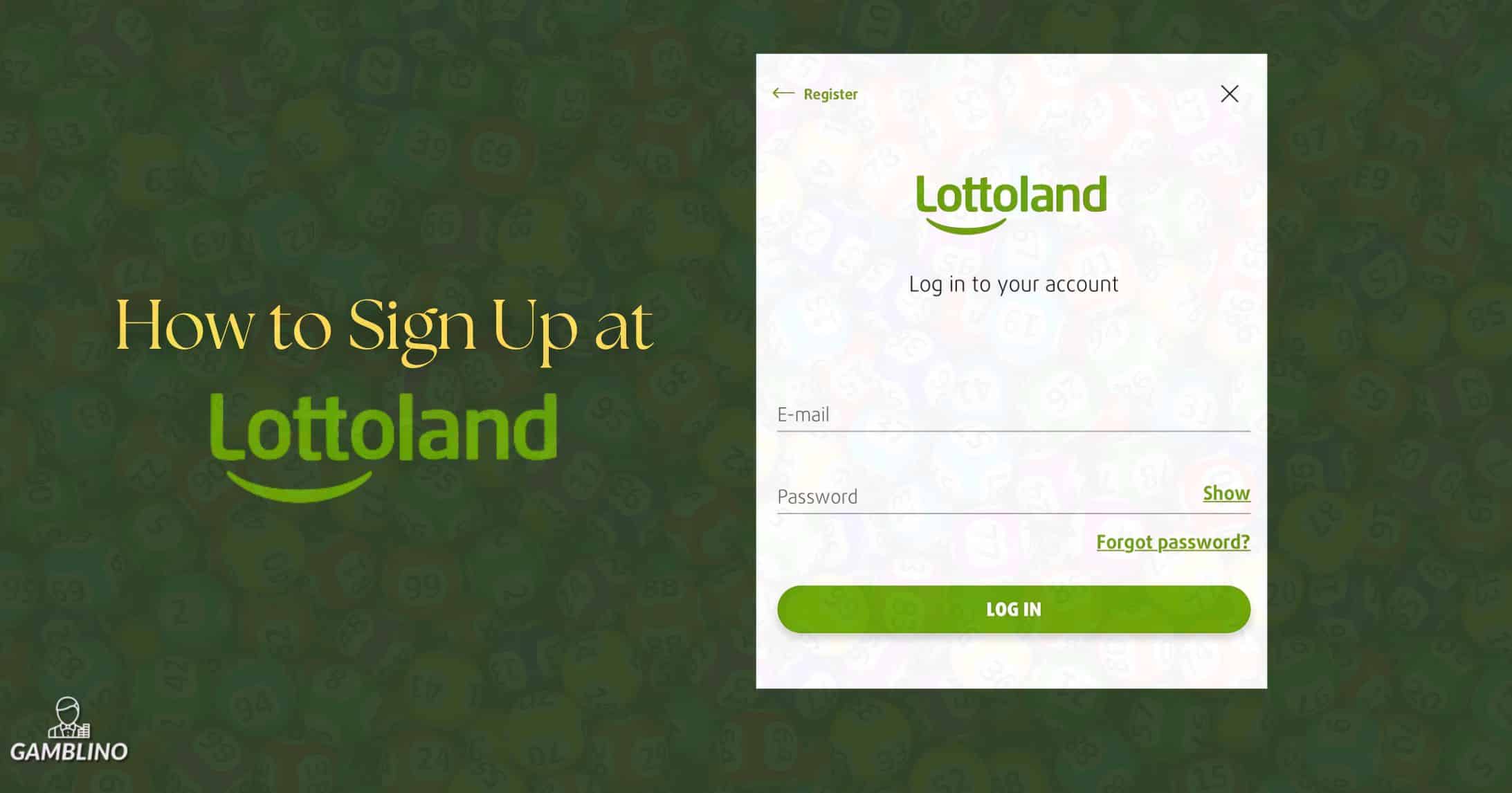 how to sign up at lottoland