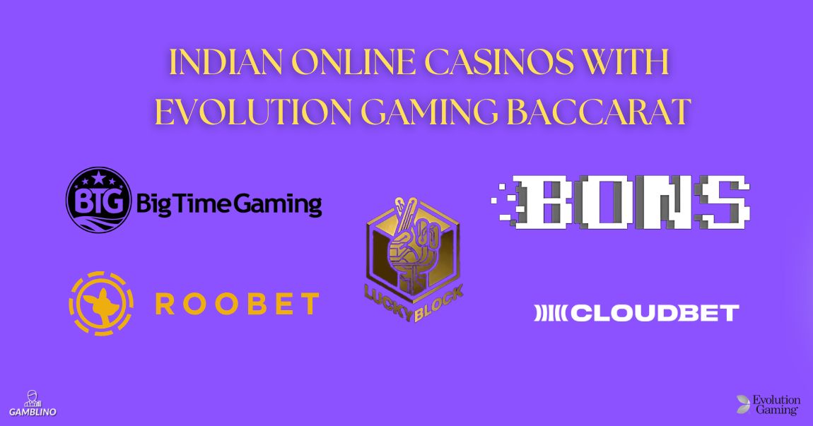 indian online casinos with evolution gaming baccarat