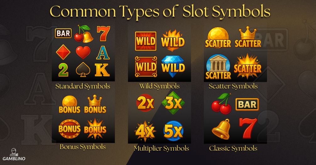 the common types of online slot symbols